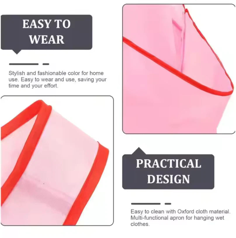 Waterproof Large Pocket Laundry Apron