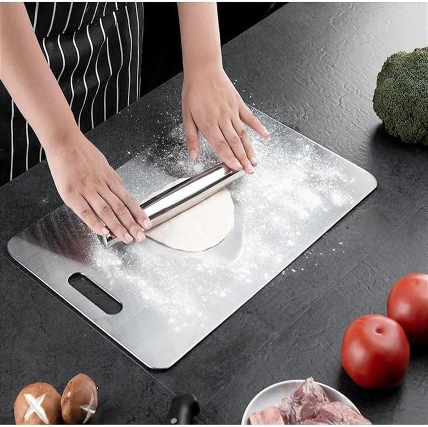 Stainless steel cutting board