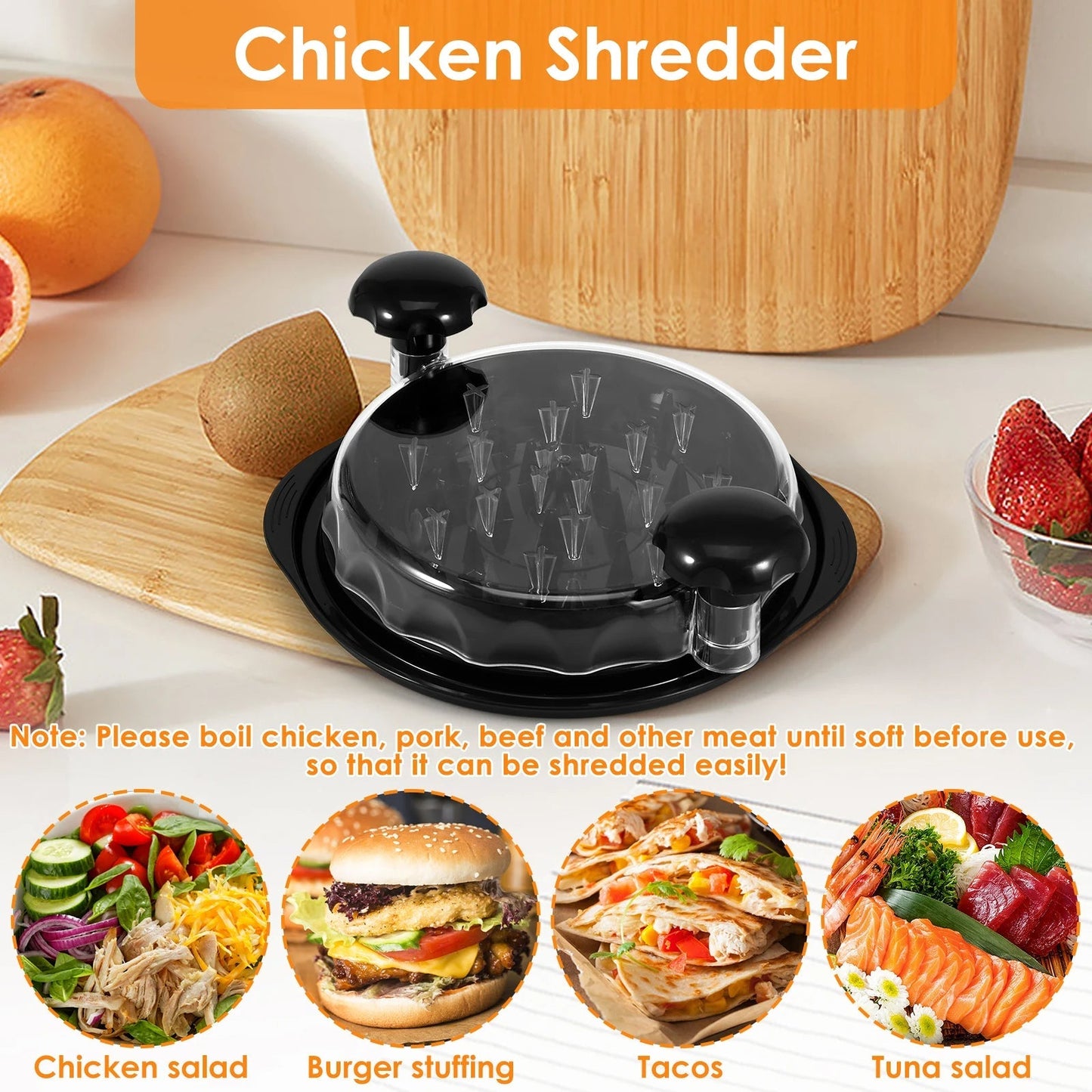 Chicken Shredding Tool With Handles